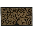 thumbnail image 1 of Decorative Black Rubber and Coir Outdoor Rectangular Door Mat 29.5" x 17.75", 1 of 4