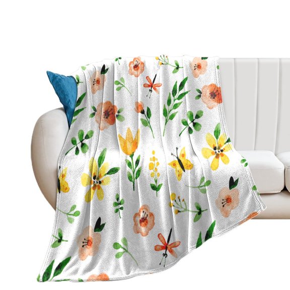 Decorative Blanket Extra Soft Fuzzy Lightweight Fabric Personalized Blanket Custom Throw Blanket Flannel