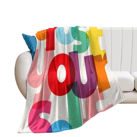 Decorative Blanket Extra Soft Fuzzy Lightweight Fabric Personalized Blanket Custom Throw Blanket Flannel