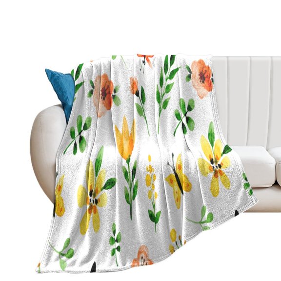 Decorative Blanket Extra Soft  Fuzzy Lightweight Fabric Personalized Blanket Custom Throw Blanket Flannel