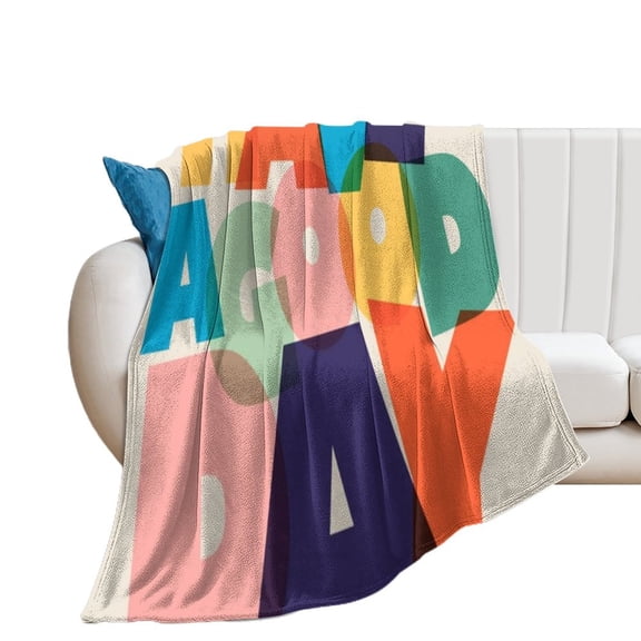 Decorative Blanket Extra Soft Fuzzy Lightweight Fabric Personalized Blanket Custom Throw Blanket Flannel