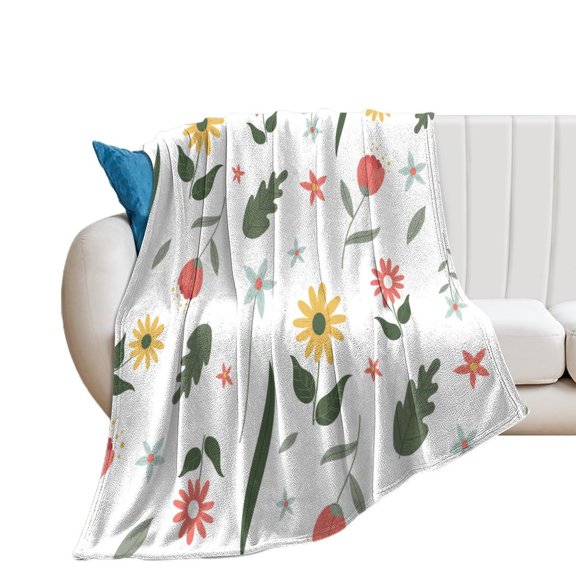 Decorative Blanket Extra Soft  Fuzzy Lightweight Fabric Personalized Blanket Custom Throw Blanket Flannel