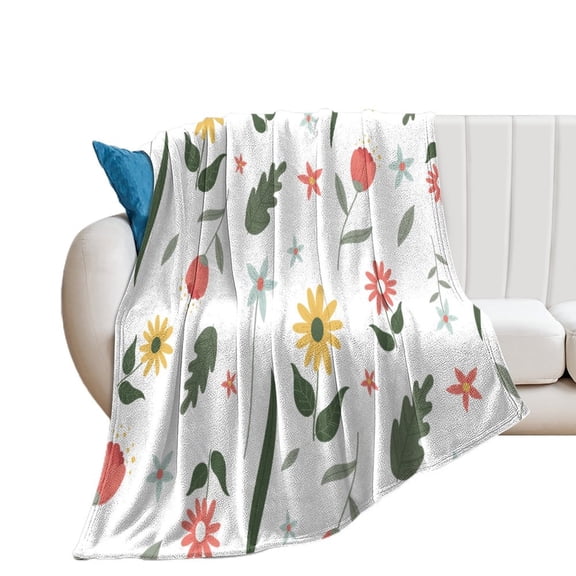 Decorative Blanket Extra Soft  Fuzzy Lightweight Fabric Personalized Blanket Custom Throw Blanket Flannel