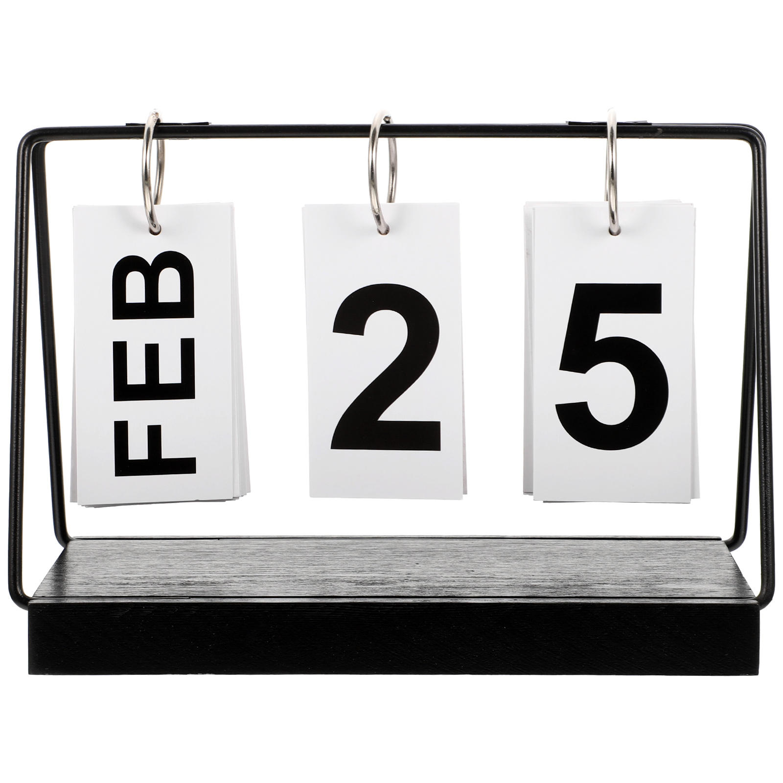 Decorative Block Calendar Monthly Countdown Calendar Simple Wooden