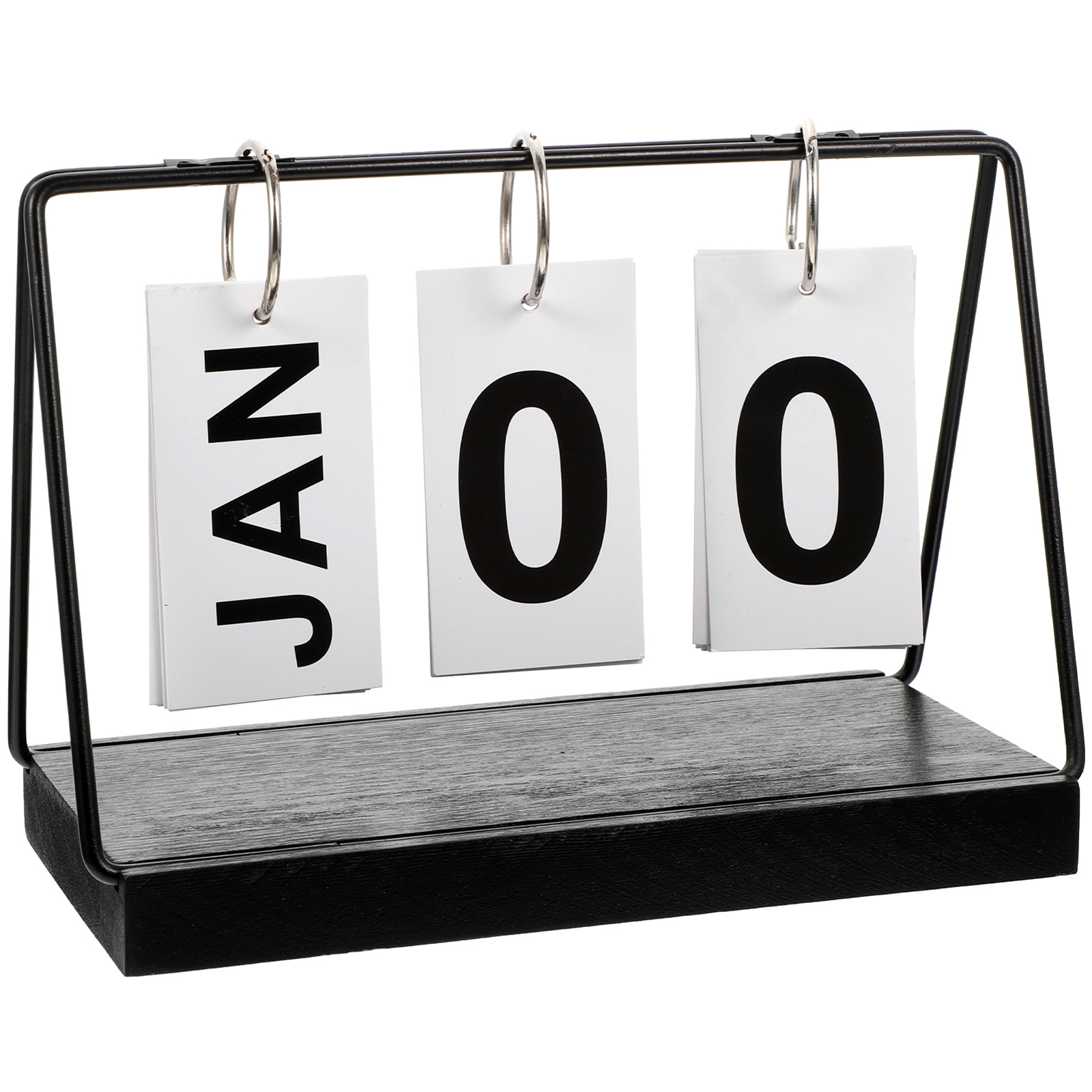 Decorative Block Calendar Monthly Countdown Calendar Simple Wooden