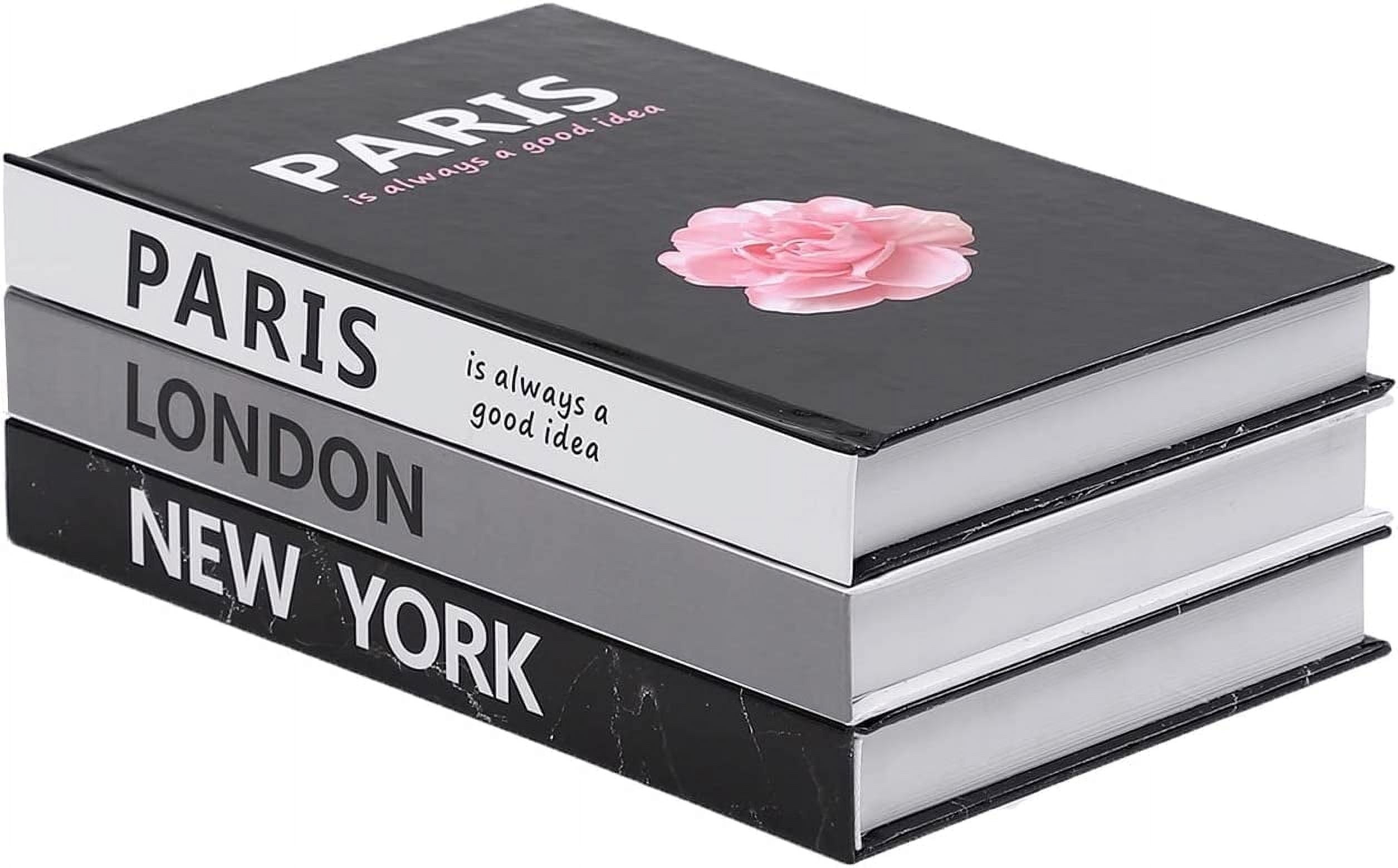 Felhcc, Decorative Books for Home Decor, Pink Decor Books, 3 Pack