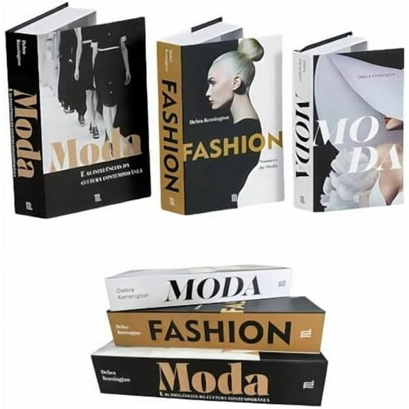 Decorative Books for Home Decor - Set of 3 Faux/Fake Books with Hidden Storage, Modern & Stylish Design for Hotel, Coffee Table, Bookshelf, Mantel & Entryway$$Home Decor, Kitchen, & Other