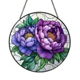 Decorative Botanical Window Art – Purple Peony Bloom - Walmart.com