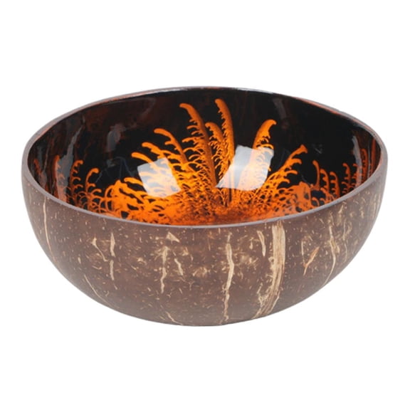 Decorative Bowl Storage Bowl Diameter 2.36inch Handcrafted Coconut Shell Key Bowl Container for Entryway Table Dry Snacks