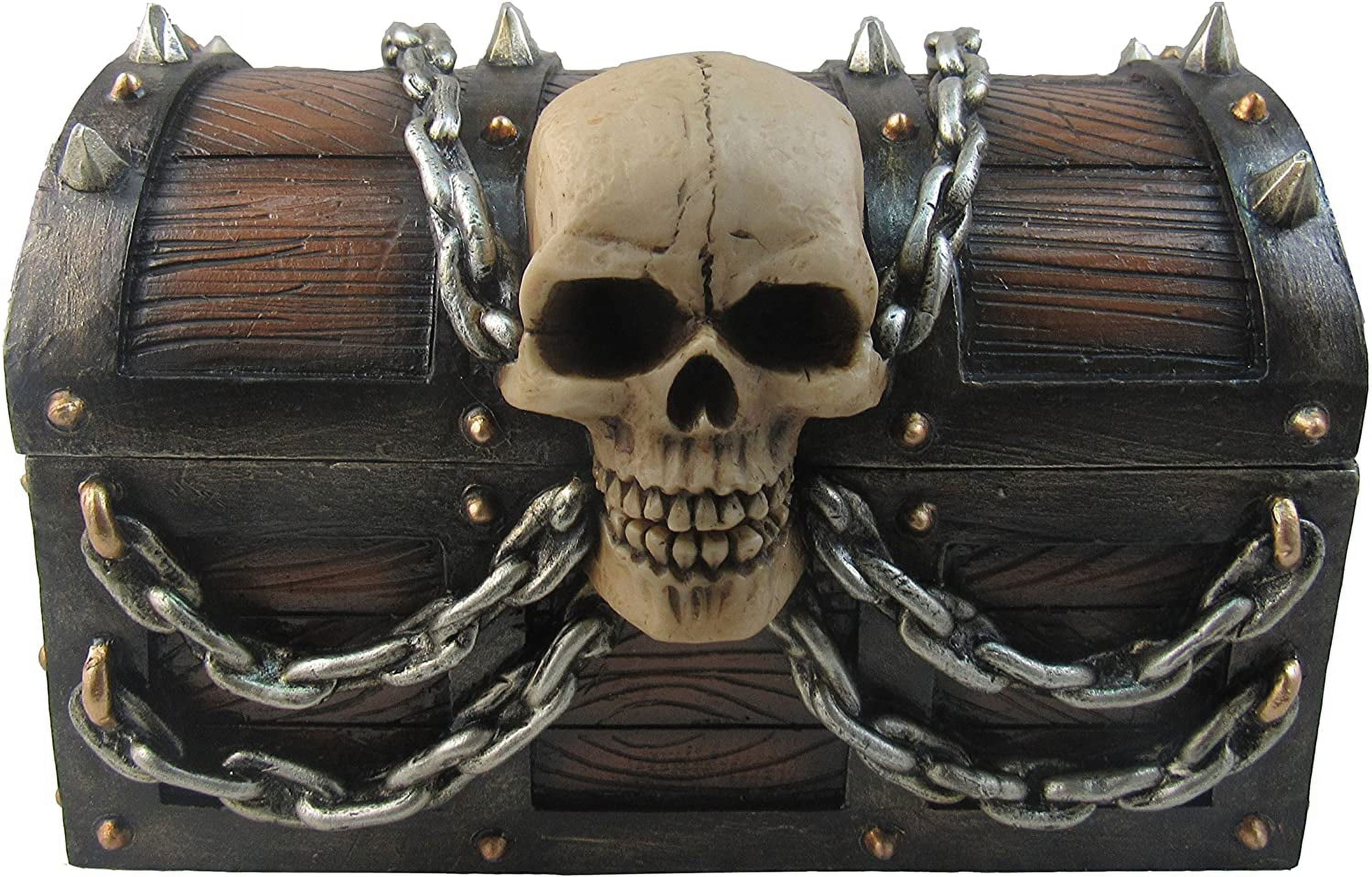 Decorative Boxes Hh45781 Treasure Chest of Terror Spiked & Chains