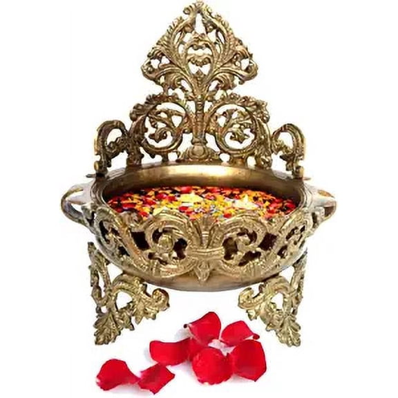 Decorative Brass Urli - Floating Flower Pot
