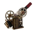 thumbnail image 1 of Decorative Bronze Metal Vintage Single Bottle Film Projector Wine Holder for Tabletop or Countertop, 1 of 7