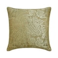 thumbnail image 1 of Decorative Brown 26"x26" (65x65 cm) Euro Shams, Jacquard Paisley Euro Shams For Couch, Paisley Pattern Contemporary Style - Paisley Brown Smitten, 1 of 3