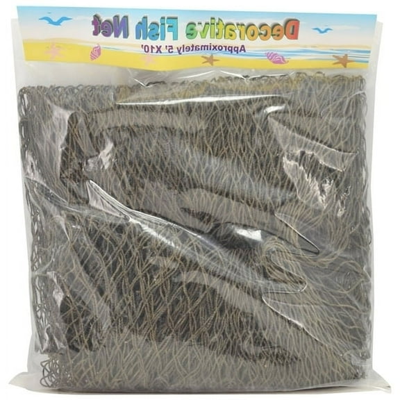 Decorative Brown Fishing Casting Sea Net 5'x10'