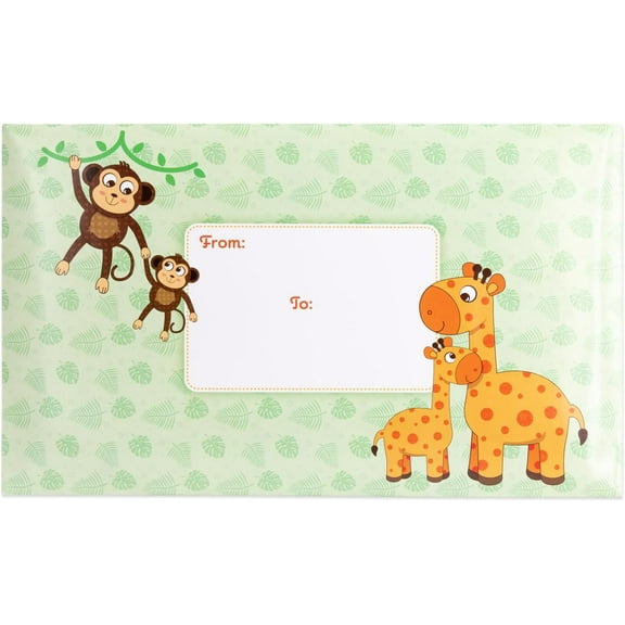 Decorative Bubble Mailers Gift Padded Envelopes Self-Sealing Decorative Mailing Envelopes, 6 Pack, Baby Animals, Small #0 Bubble Mailer 6x12
