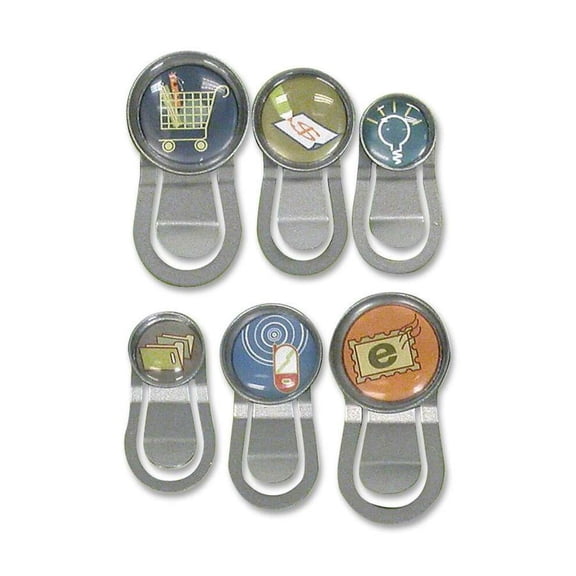 Decorative Bubble Pushpin with Clips