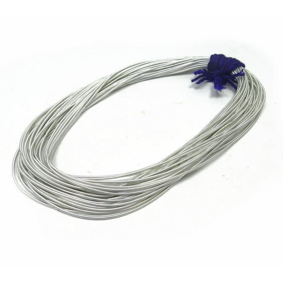 Decorative Bullion Metallic Silver Wire Rough Purl Bullions Thread By 100 Grams