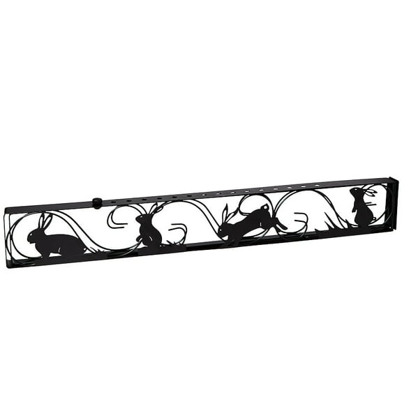 Sliding Door Lock with Decorative Bunny Design Expands 26" to 41"