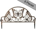 thumbnail image 1 of Decorative Butterfly Design Plastic Fence Garden Edging Landscape Border Path Panel, Pack of 6, 1 of 7