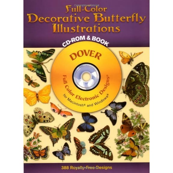 Pre-Owned Decorative Butterfly Illustrations Paperback