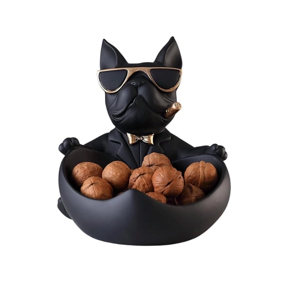 Decorative Candy Bowl Desktop Ornament Made of Resin for Home Living Room Party Snack Storage with Elegant Design for Tabletop Shelf Display