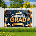 thumbnail image 1 of Decorative Cap Graduation Banner Celebration Stars Congrats for Graduation Party Indoor Event Photo, 1 of 8