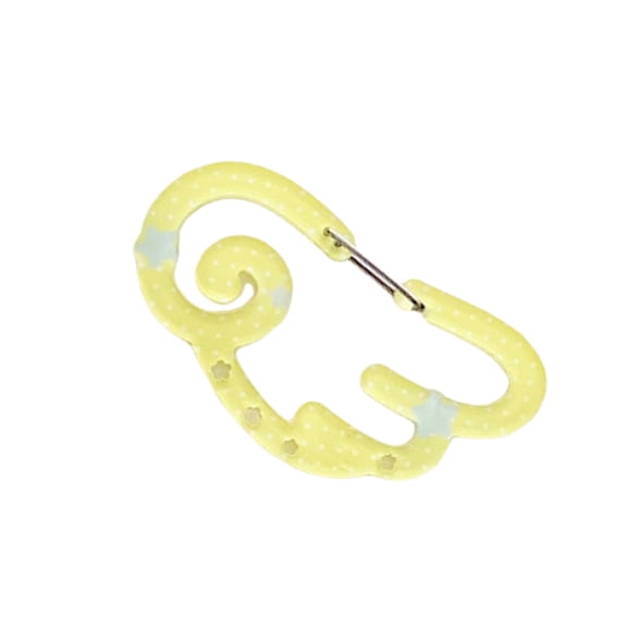 Decorative Carabiner Keyrings with Artistic Star And Wing Shape Acrylic Lightweight Keychain For Backpacks Keys