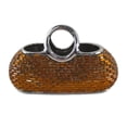 thumbnail image 1 of Decorative Ceramic & Glass Purse Flower Vase, 12.5" x 5.5" x 7.5"(H), 1 of 1