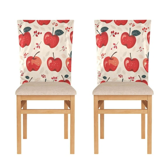 Decorative Chair Back Cover One Size x2 Chair Cover Dining Chair Slipcovers Chair Back Decoration Festival Chair Decoration Apple