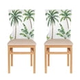 thumbnail image 1 of Decorative Chair Back Cover One Size x2 Chair Cover Dining Chair Slipcovers Chair Back Decoration Festival Chair Decoration Beautiful Palm Trees, 1 of 6