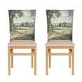 thumbnail image 1 of Decorative Chair Back Cover One Size x6 Chair Cover Dining Chair Slipcovers Chair Back Decoration Festival Chair Decoration Beautiful Gray Woods, 1 of 6