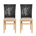 thumbnail image 1 of Decorative Chair Back Cover One Size x6 Chair Cover Dining Chair Slipcovers Chair Back Decoration Festival Chair Decoration Beautiful Tiled Lion, 1 of 6