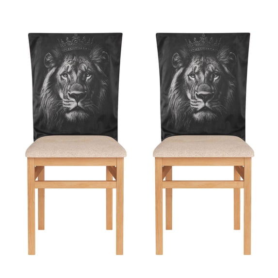 Decorative Chair Back Cover One Size x6 Chair Cover Dining Chair Slipcovers Chair Back Decoration Festival Chair Decoration Beautiful Tiled Lion