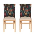 thumbnail image 1 of Decorative Chair Back Cover One Size x6 Chair Cover Dining Chair Slipcovers Chair Back Decoration Festival Chair Decoration Christmas House Pattern, 1 of 6