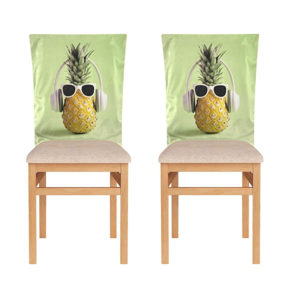 Decorative Chair Back Cover One Size x6 Chair Cover Dining Chair Slipcovers Chair Back Decoration Festival Chair Decoration Cool Pineapple