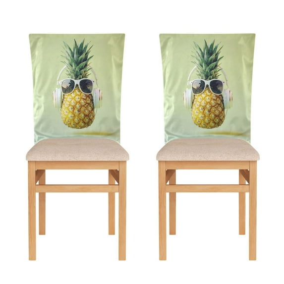 Decorative Chair Back Cover One Size x6 Chair Cover Dining Chair Slipcovers Chair Back Decoration Festival Chair Decoration Pineapple Glasses