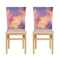 thumbnail image 1 of Decorative Chair Back Cover One Size x6 Chair Cover Dining Chair Slipcovers Chair Back Decoration Festival Chair Decoration Pink Cloud, 1 of 6