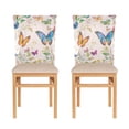 thumbnail image 1 of Decorative Chair Back Cover One Size x6 Chair Cover Dining Chair Slipcovers Chair Back Decoration Festival Chair Decoration Pretty Pale Pink Butterfly, 1 of 6