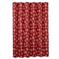 thumbnail image 1 of Decorative Christmas Printed Snowflakes Design Red Shower Curtain - 72" X 72", 1 of 2