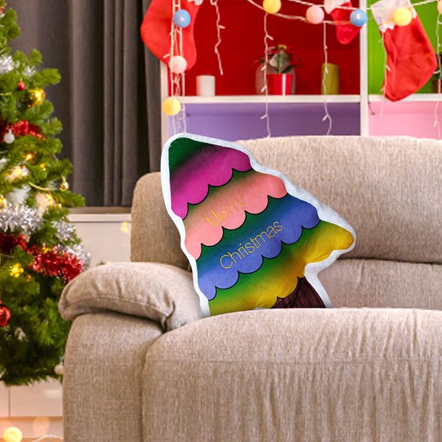 Decorative Christmas Tree Throw Pillows Comfortable Fun And Cute