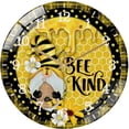 thumbnail image 1 of Decorative Clocks： Bee Honeycomb Gnome Glass Wall Clock ，Bee Kind Wall Clock for Homes, Bars, Offices, Man Caves, Garages, And Living Rooms. Also Makes A Great Gift. Style 12×12inch(30×30cm), 1 of 8