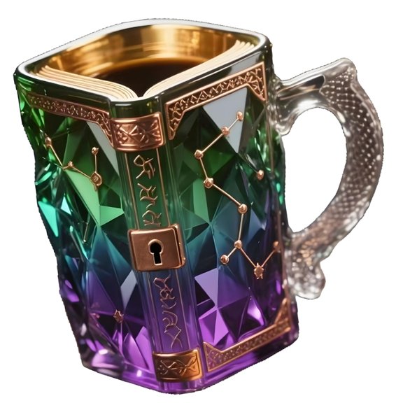 Decorative Coffee Cup with Faceted Star Pattern for Afternoon Tea