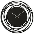thumbnail image 1 of Decorative Contemporary Metal Wall Clock with Black Circled Frame, 1 of 7