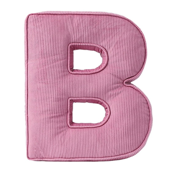 Decorative Corduroy Letter Pillow Alphabet A to Z Hugging Throw Pillows for Sofa Bedroom Living Room Home