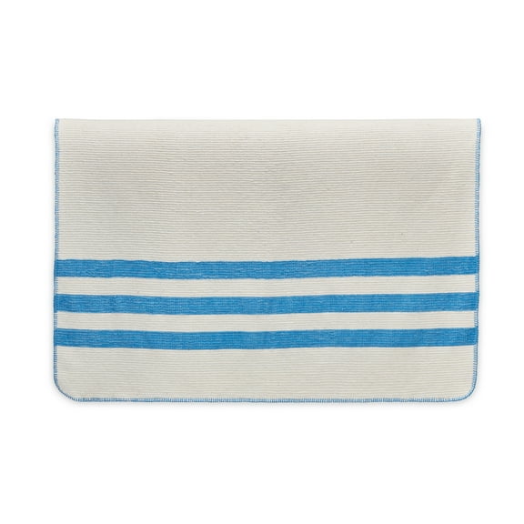 Decorative Cotton Blend Soft Throw Blanket for Bed, Whisper Blue, 50X70 inches