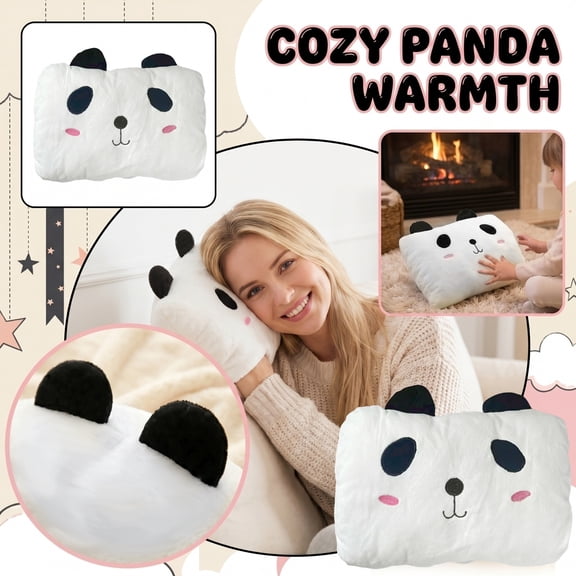 Decorative Couch Pillow, Cute Stuffed Animal, Pillow for Couch, Student Stuffed Animal, 2-In-1 Hand Warming Naptime Cushion, 12X8 in Fluffy Throw Pillow for Living Room Home Decor