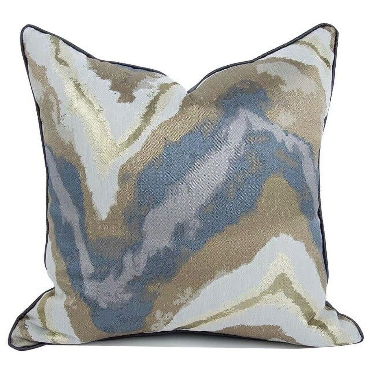 Decorative Couch Throw Pillow Covers,Sofa 18x18 Blue Gold Stylish