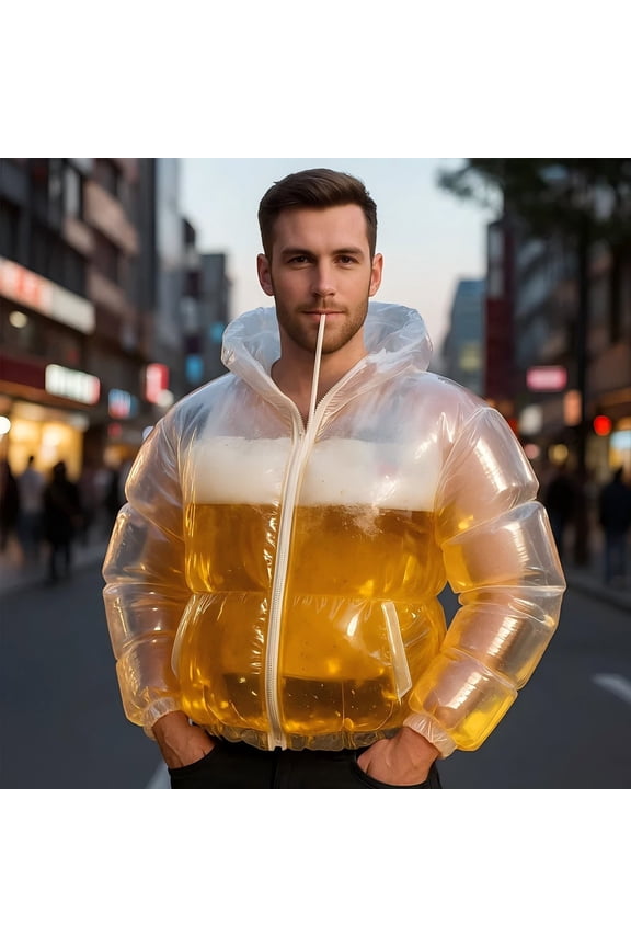 Decorative Craft Beer Clothes Insulated Jacket with Drink Pocket for Hands-Free Carrying(1Pcs) NCHKUN