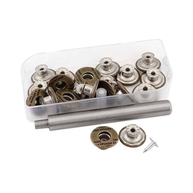 Decorative Craft Metal Buttons for Bag, Clothing, Shoes & Hat - 17 x 17 mm
