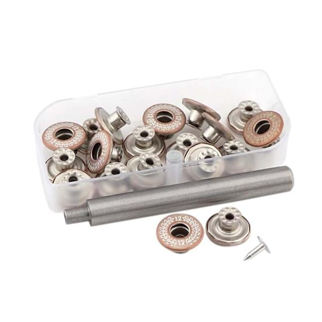 Decorative Craft Metal Buttons for Bag, Clothing, Shoes & Hat - 17 x 17 mm